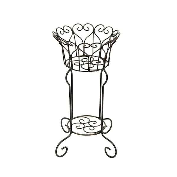 Rustic Arrow Wrought Iron Planter Stand 11045 Zoro